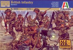 Italeri 1/72 WWII British Infantry # 6056 - Plastic Model Figures