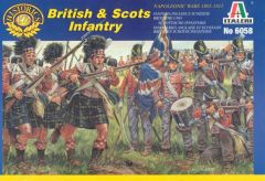 Italeri 1/72 Napoleonic British and Scots Infantry # 6058 - Plastic Model Figures