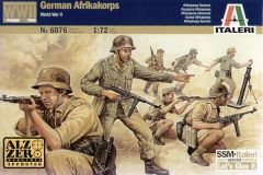 Italeri 1/72 WWII German Afrika Korps # 6076 - Plastic Model Figures