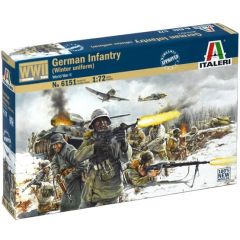 Italeri 1/72 German Infantry (Winter uniform) # 6151 - Plastic Model Figures