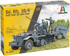 Italeri 1/35 Sd Kfz 10/4 with Flak 30 and 4 figures # 6395