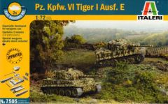 Italeri 1/72 Tiger 1 Ausf.E 2 snap together tank kits # 7505 - Plastic Model Kit