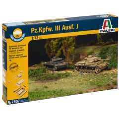 Italeri 1/72 Pz.Kpfw.IIIJ - 2 tank kits  # 7507 - Plastic Model Kit