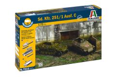 Italeri 1/72 Sd.Kfz. 251/1 Ausf. C # 7516 - Plastic Model Kit