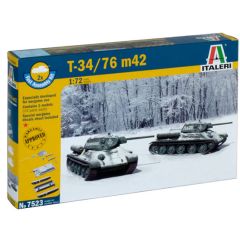 Italeri 1/72 T34/76 m42 FAST ASSEMBLY # 7523 - Plastic Model Kit