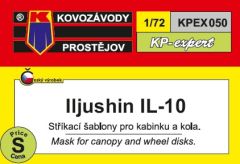 Kovozavody Prostejov 1/72 Ilyushin IL-10 Mask Set # 7250