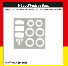 Kovozavody Prostejov 1/72 Gotha P.60 Mask Set # 7251