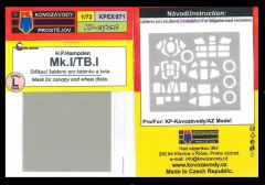 Kovozavody Prostejov 1/72 Handley-Page Hampden Mask Set # 7271