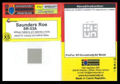 Kovozavody Prostejov 1/72 Saunders-Roe SR-53 Mask Set # 7277
