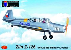 Kovozavody Prostejov 1/72 Zlin Z-126 'Would-Be-Military Liveries' # 72409