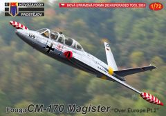 Kovozavody Prostejov 1/72 Fouga CM-170 Magister 'Over Europe Pt.2' # 72444