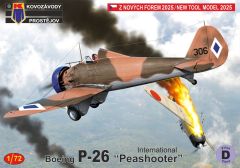 Kovozavody Prostejov 1/72 Boeing P-26 Peashooter 'International' (China, Spain, Philippines) # 72518