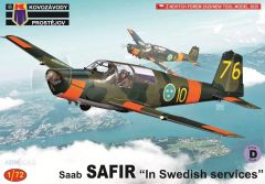 Kovozavody Prostejov 1/72 SAAB Safir "In Swedish Services # 72523