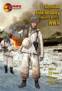 Mars 1/32 German Elite Troops in winter troops WWII # 32014