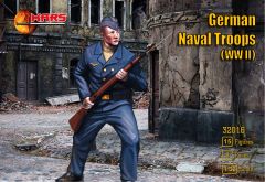Mars 1/32 German Naval Troops (WWII) (15 figures. 8 poses) # 32016