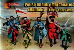Mars 1/172 Polish infantry Mercenaries gaiduks (30 years war) # 72033 - Plastic Model Figures