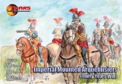 Mars 1/72 Thirty Years War Imperial mounted arquebusiers # 72037 - Plastic Model Figures