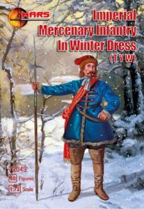 Mars 1/72 Imperial Mercenary Infantry in Winter Dress TYW # 72049 - Plastic Model Figures