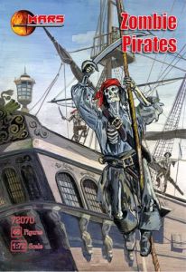 Mars 1/72 Zombie Pirates of the Caribbean # 72070 - Plastic Model Figures