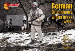 Mars 1/72 German Elite Infantry in winter uniforms (WWII) 40 figures in 8 different poses # 72111