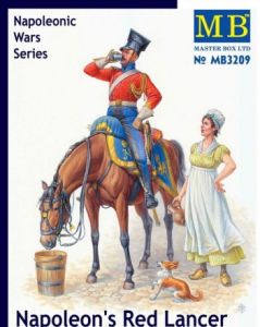 Masterbox 1/32 Napoleons Red Lancer Napoleonic Wars # 3209 - Plastic Model Kit