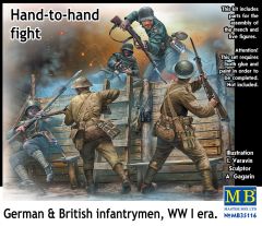 Masterbox 1/35 Hand to Hand Fight, German and British Infantrymen, WWI # 35116