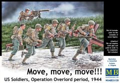 Masterbox 1/35 US Soldiers, Operation Overlord 'Move, Move, Move!' # 35130