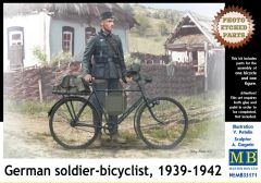 Masterbox 1/35 - German Soldier on Bike, 1939-1942 # 35171
