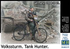 Masterbox 1/35 - "Volkssturm. Tank Hunter. Germany, 1944-1945" # 35179 - Plastic Model Figures