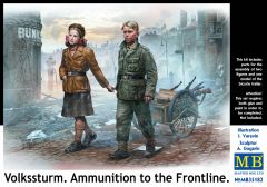 Masterbox 1/35 - Volkssturm. Ammunition to the Frontline # 35182 - Plastic Model Figures