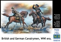 Masterbox 1/35 British and German Cavalrymen WWI Era # 35184