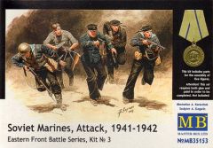 Master Box 1/35 Soviet Marines Attack 1941-1942 # 35153 - Plastic Model Kit
