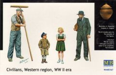 Master Box 1/35 Peasants Western Europe WWII era # 3567