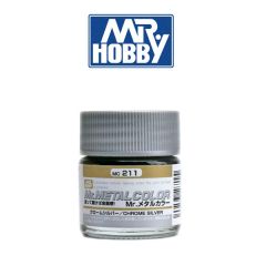 Mr Hobby / Gunze Sangyo 10ml Metal Colour Chrome Silver # 211
