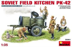 Miniart 1/35 Soviet Field Kitchen KP-42 # 35061 - Plastic Model Kit