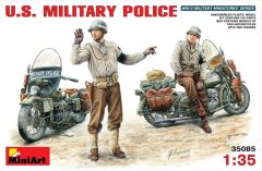 Miniart 1/35 US Military Police w/t Motorcycle # 35085