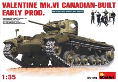 MiniArt 1/35 Valentine Mk VI Canadian-Built Early Prod # 35123 - Plastic Model Kit
