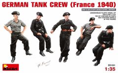 Miniart 1/35 German Tank Crew (France 1940 # 35191 - Model Figures