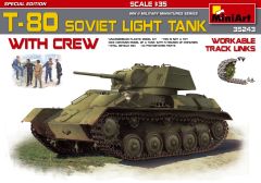 Miniart 1/35 T-80 Soviet Light Tank with Crew # 35243