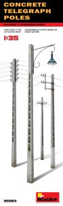 Miniart 1/35 Concrete Telegraph Poles # 35563
