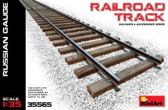Miniart 1/35 Railroad Track Russian Gauge # 35565