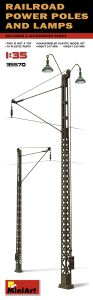 Miniart 1/35 Railroad Power Poles & Lamps # 35570