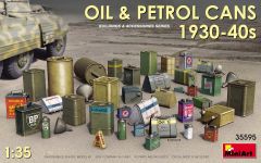 Miniart 1/35 Oil & Petrol Cans 1930-40s # 35595