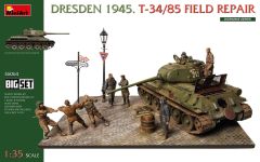 Miniart 1/35 Dresden 1945 T34/85 Field Repair Big Set # 36064