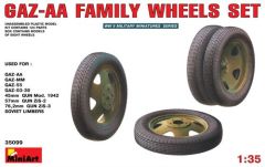 MiniArt 1/35 GAZ-AA Family Wheels Set # 35099 - Plastic Model Kit