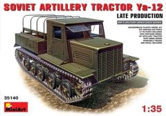 Mini Art 1/35 Ya-12 Late Prod Soviet Artillery Tractor # 35140 - Plastic Model Kit