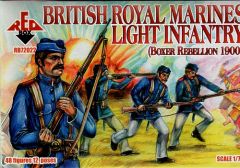 Red Box 1/72 British Royal Marines Light Infantry (Boxer Rebellion 1900) 48 figures 12 poses # 72022 - Plastic Model Figures