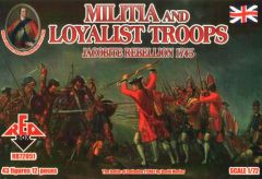 Red Box 1/72 Jacobite Rebellion Militia and Loyalist Troops # 72051 - Plastic Model Figures