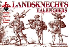 Red Box 1/72 Landsknechts Halberdiers 16th century # 72059 - Model Figures