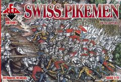 Red Box 1/72 Swiss Pikemen 16th century # 72061 - Plastic Model Figures
